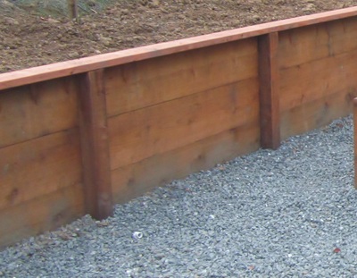 wood Retainer Wall