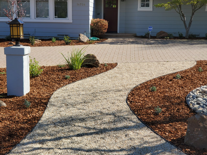 Gravel Pathway and Drought Friendly Landscape