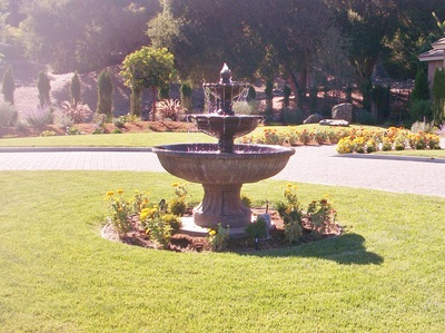 water feature by landscape solutions san jose