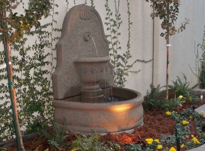custom water feature by landscape solutions san jose